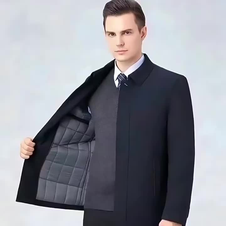 Ravion - Gewebte Herrenjacke mit Revers