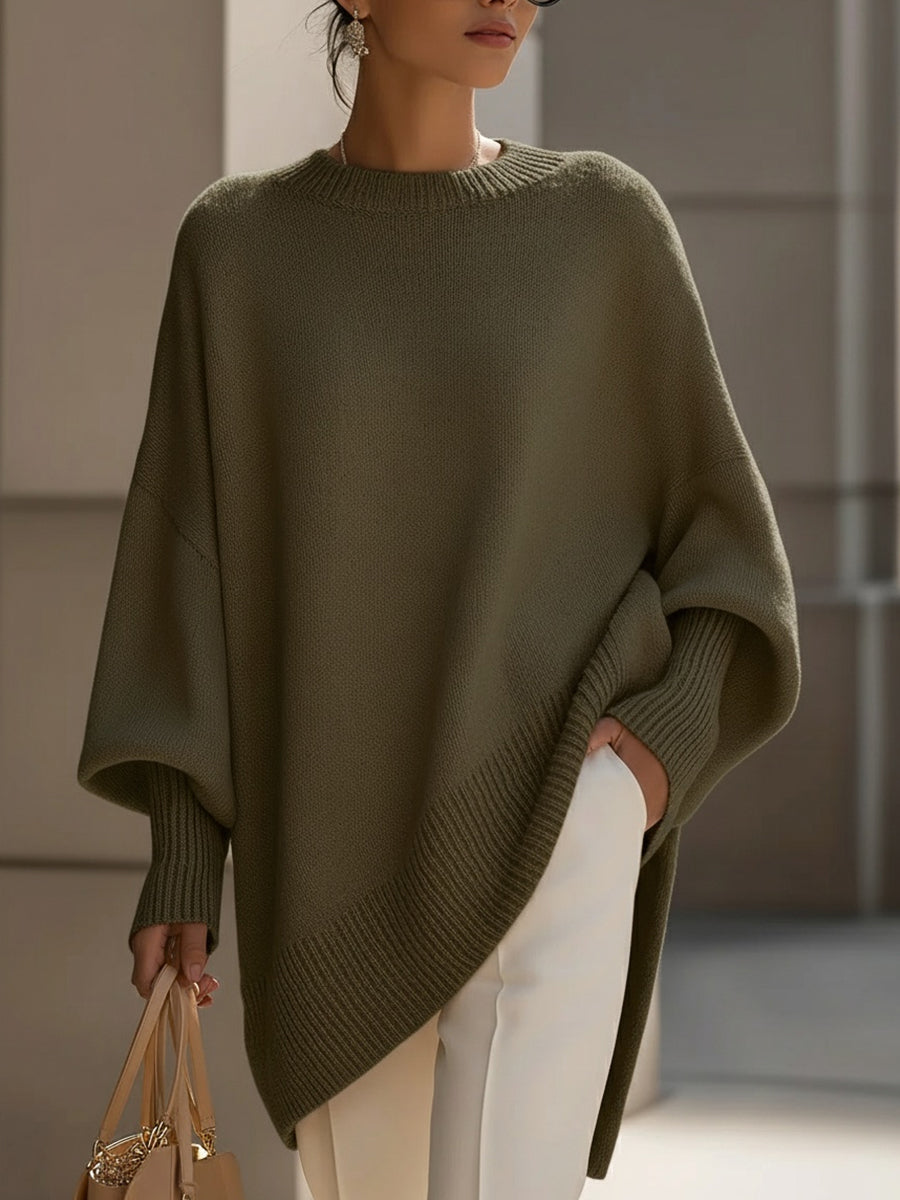 Lucille - Übergroßer Rundhals-Pullover