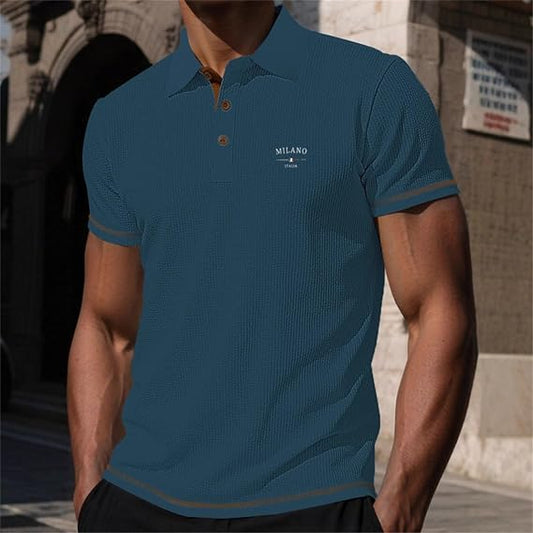 Norden - Strukturiertes Herren-Poloshirt