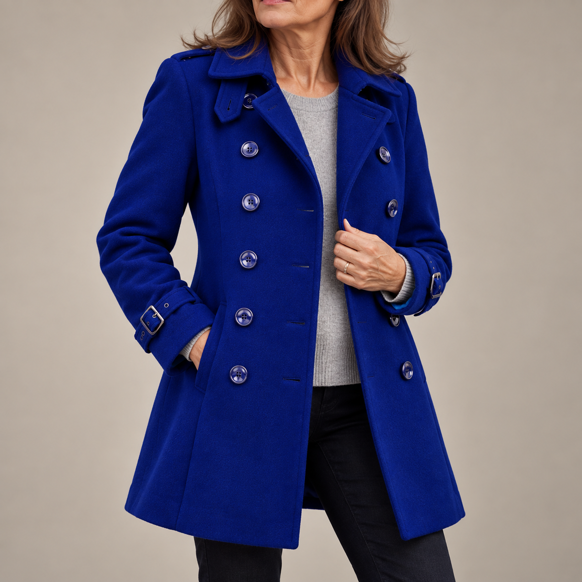 Danielle - Doppelreihiger Longline-Trenchcoat