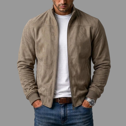 Fredric - Wildleder-Blouson mit Rippbündchen