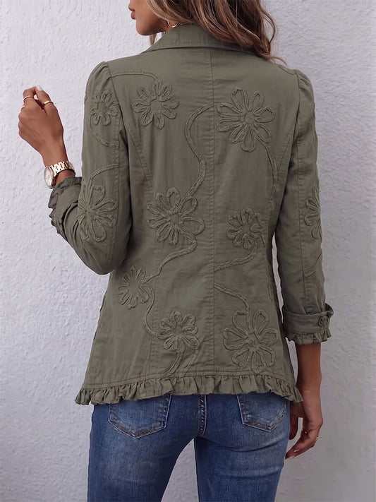 Ida - Bestickte Rüschenjacke