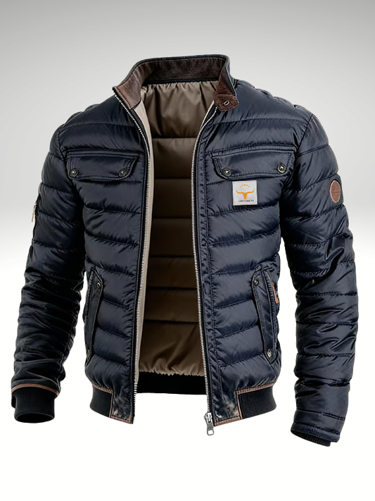 Jeff - Vintage Übergangsjacke mit Kontrastkragen