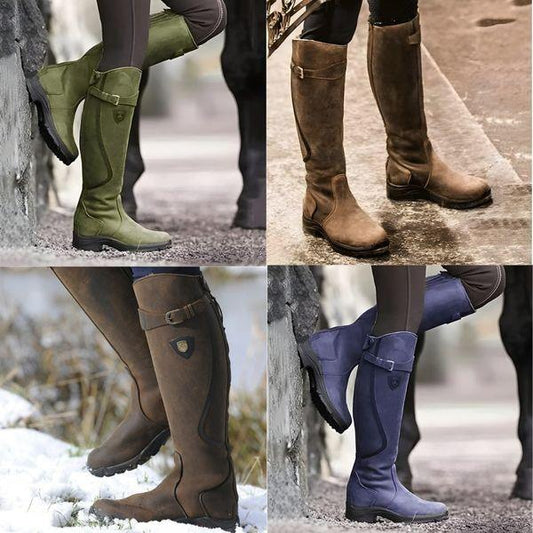 Lavinia - Wasserdichte Veganleder-Reitstiefel