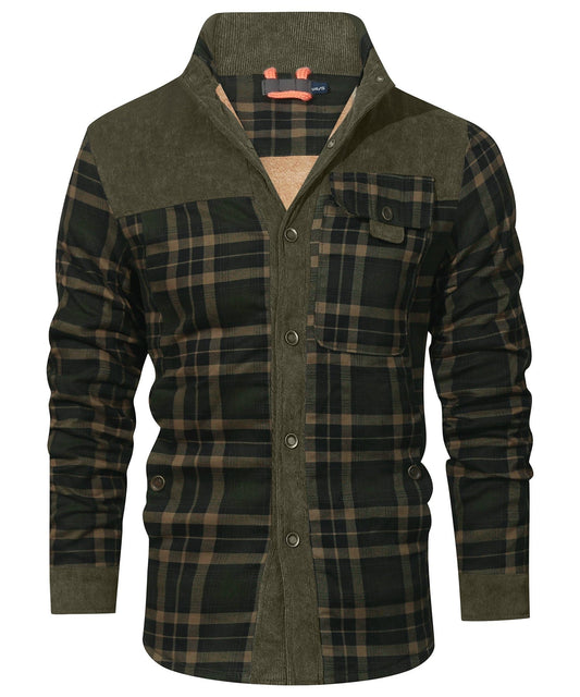 Myles - Gefütterte Karo-Flanelljacke