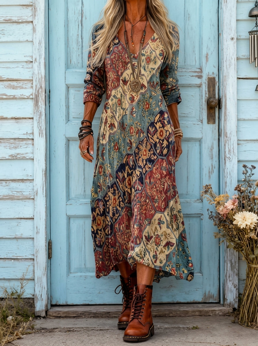 Roseann - Fließendes Sommer-Maxikleid