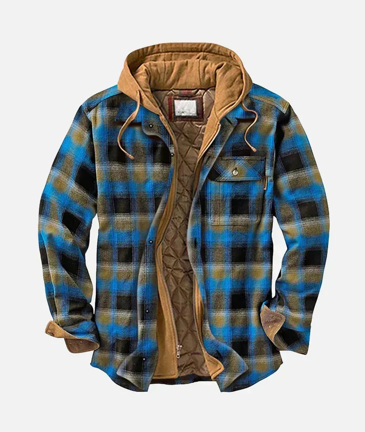 Rovik - Karierte Patchwork-Jacke