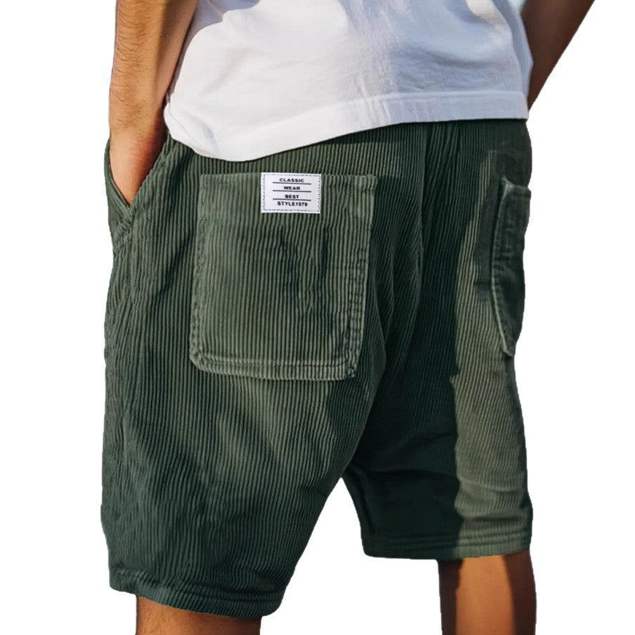 Torin - Locker geschnittene Rippvelours-Shorts