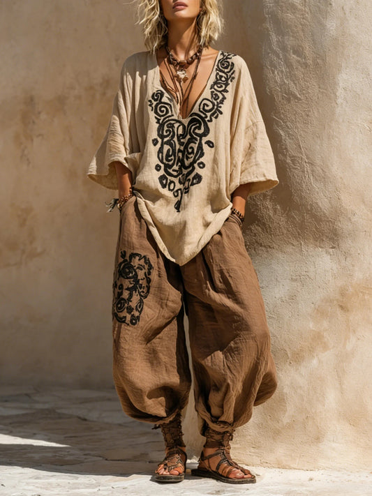 Solaya - Dreiteiliges Boho-Ensemble