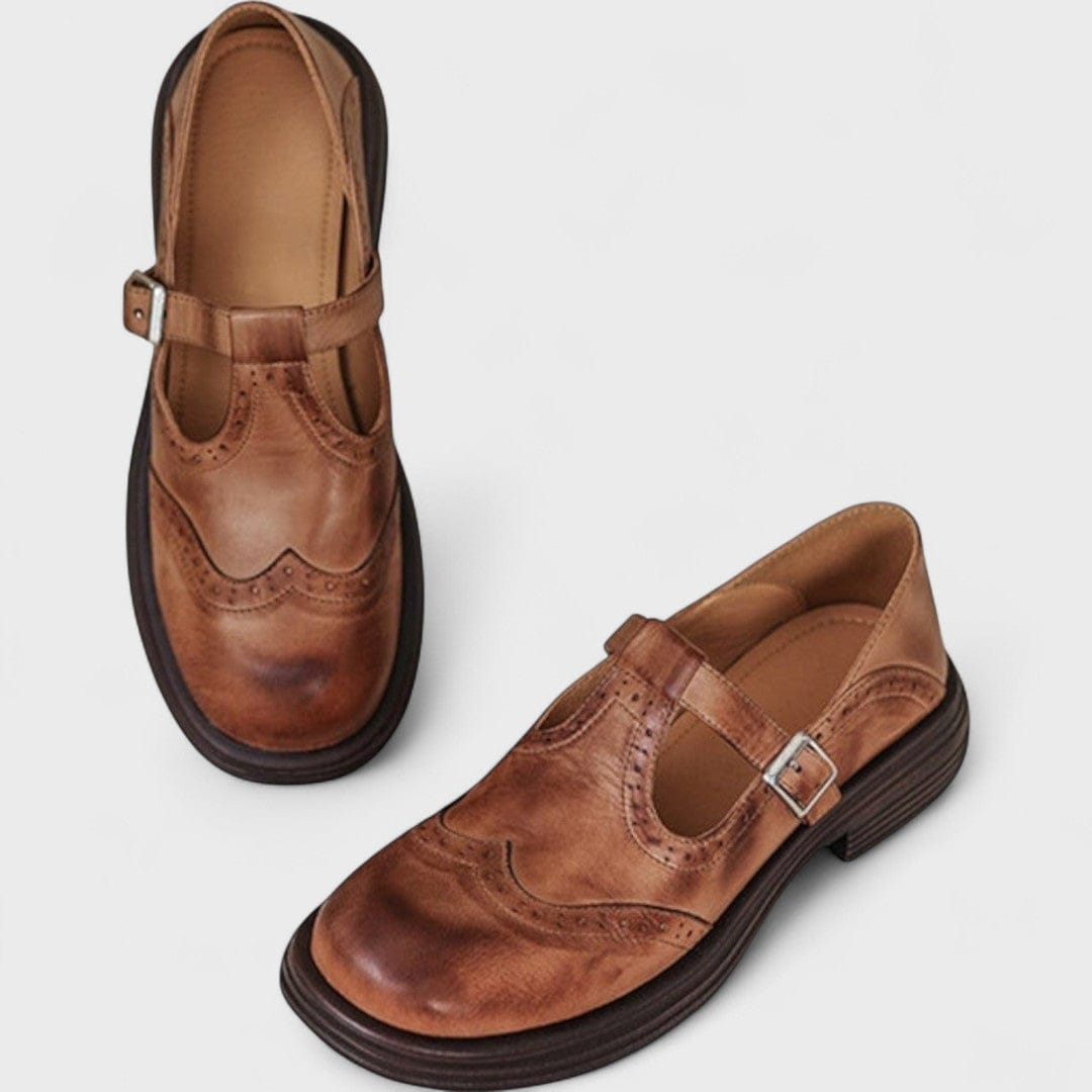 Aurela - Ökoleder Mary-Jane High Heels