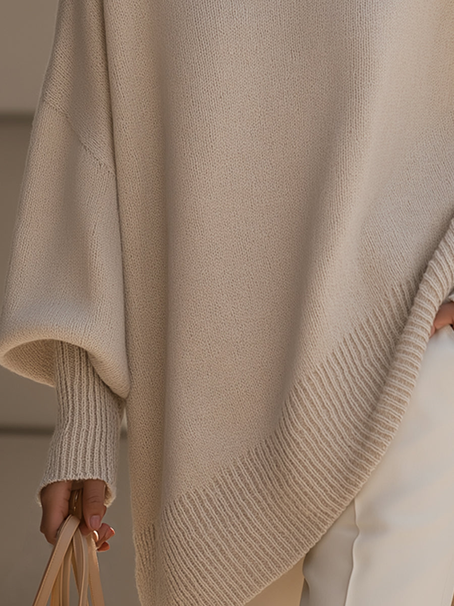 Lucille - Übergroßer Rundhals-Pullover
