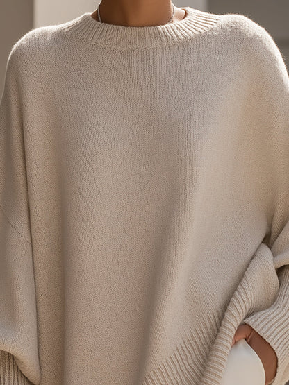 Lucille - Übergroßer Rundhals-Pullover