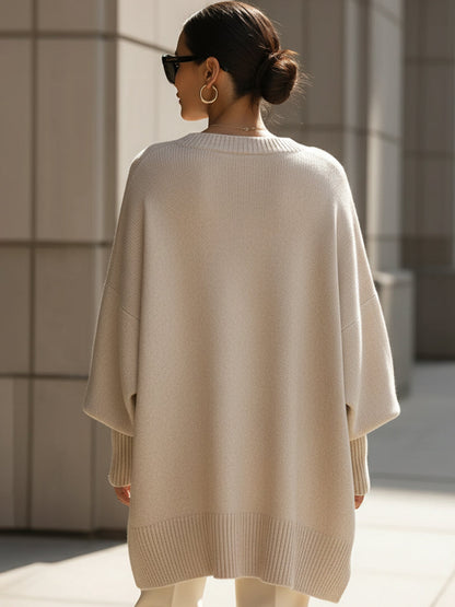 Lucille - Übergroßer Rundhals-Pullover