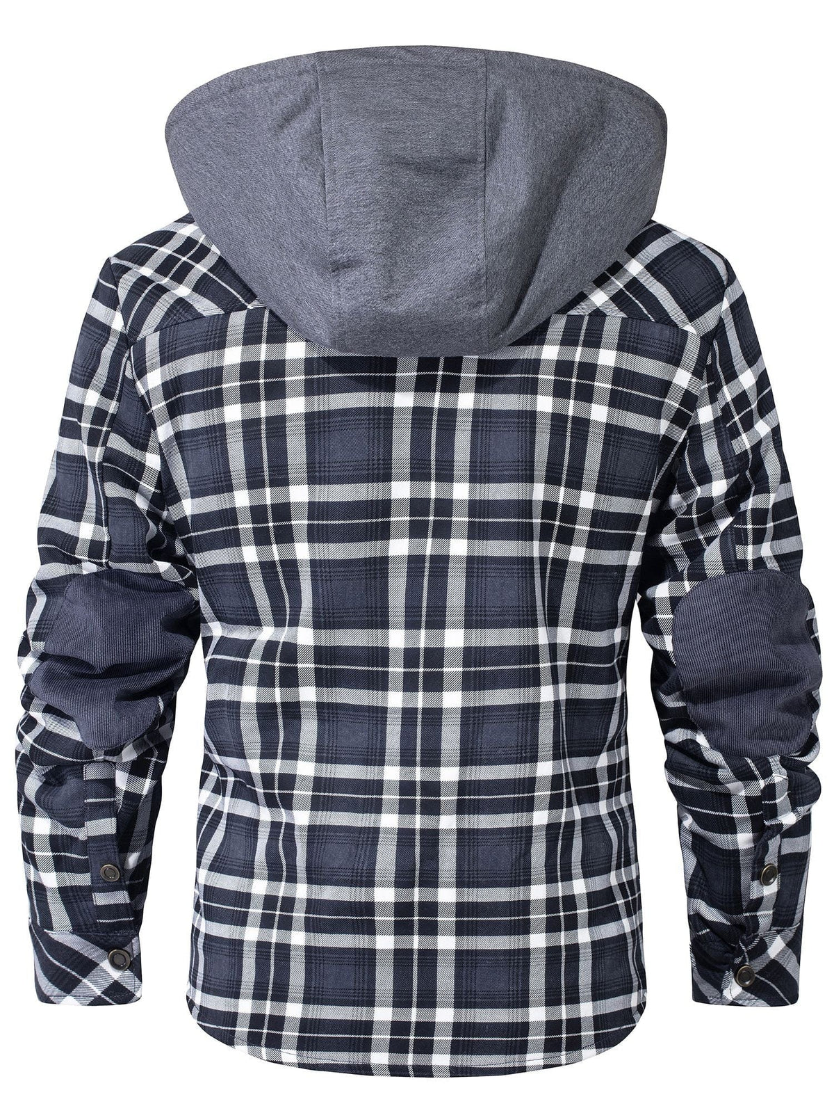 James - Gefütterte Flanelljacke mit Kapuze