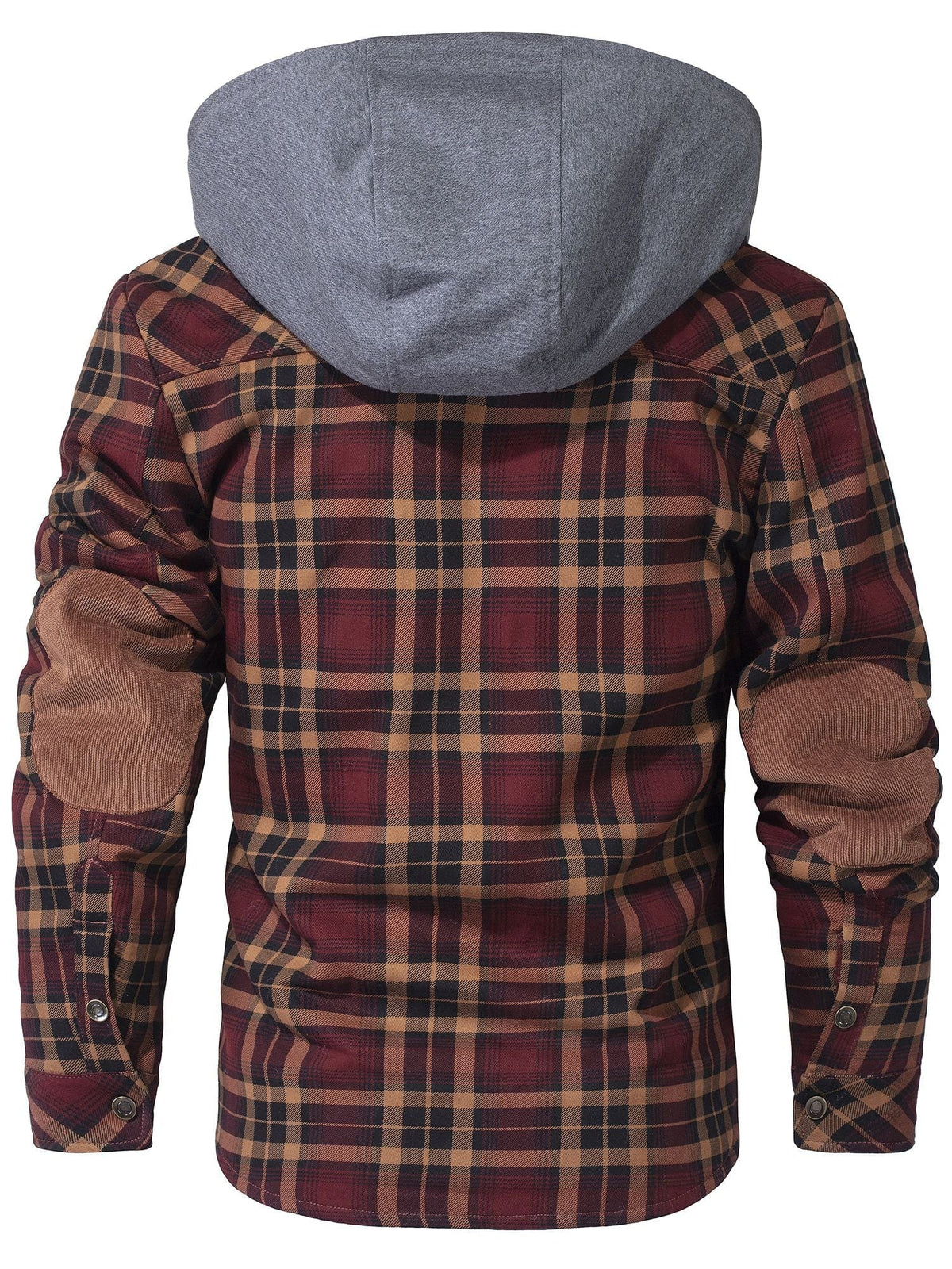 James - Gefütterte Flanelljacke mit Kapuze