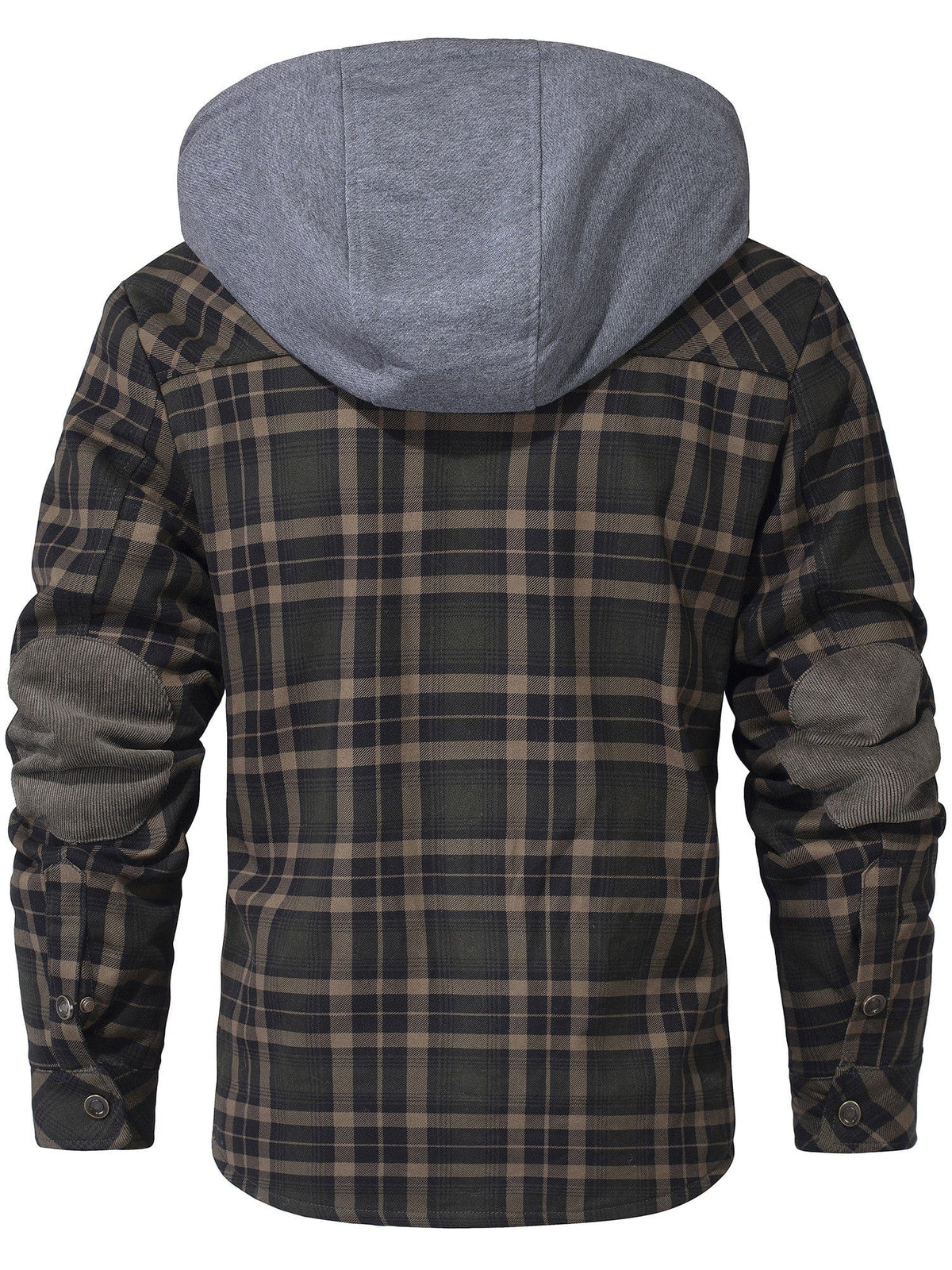 James - Gefütterte Flanelljacke mit Kapuze