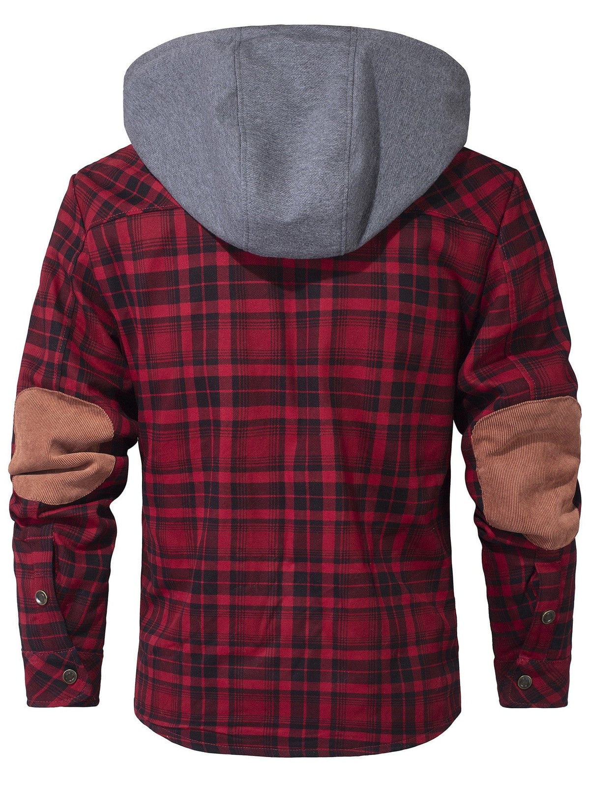 James - Gefütterte Flanelljacke mit Kapuze