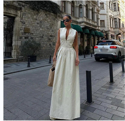 Rosalie - Fließendes Maxikleid