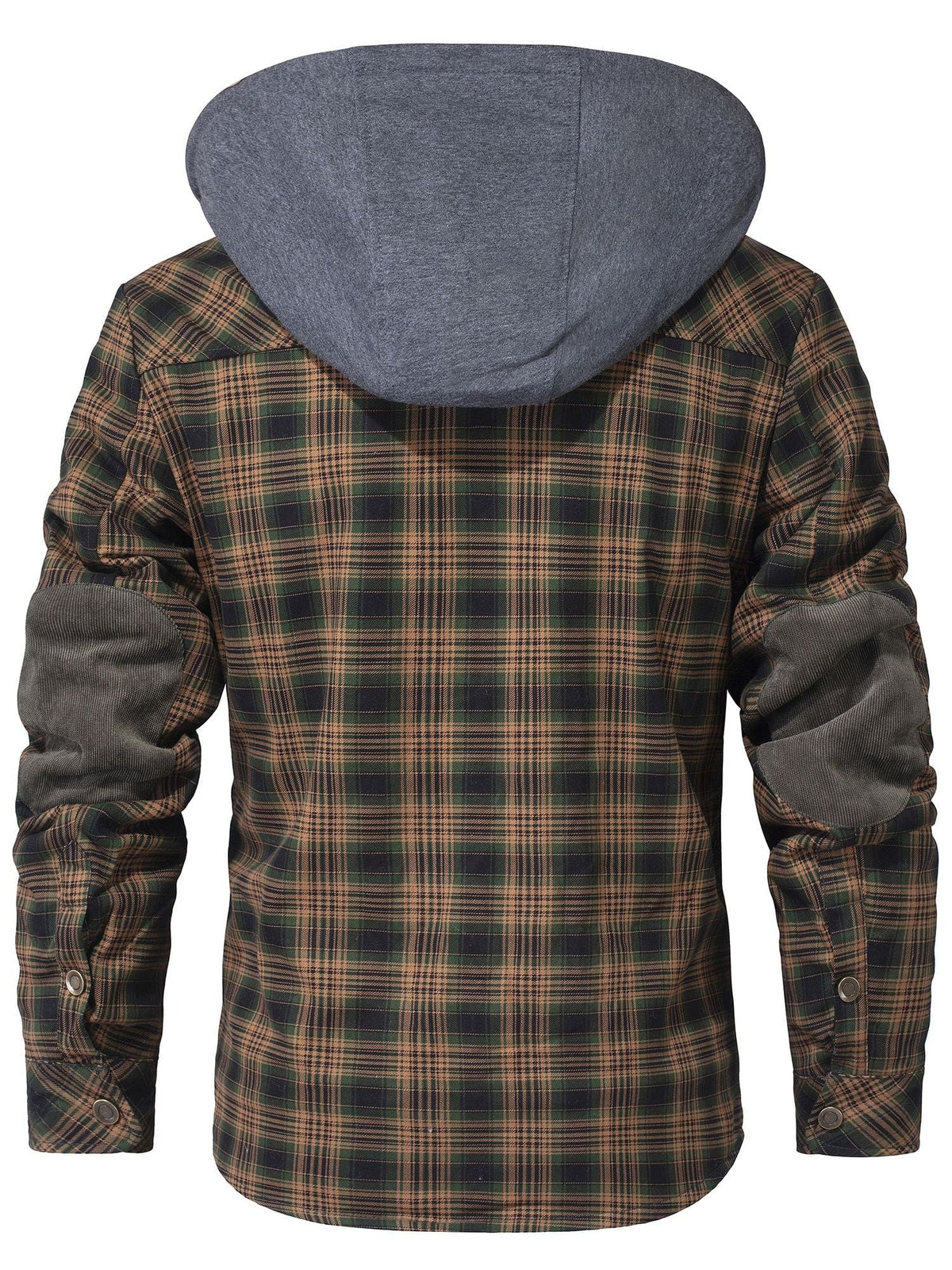 James - Gefütterte Flanelljacke mit Kapuze