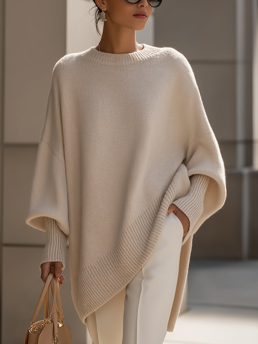Lucille - Übergroßer Rundhals-Pullover