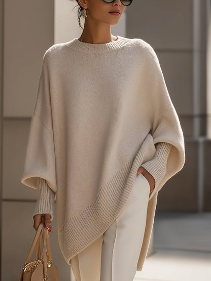 Lucille - Übergroßer Rundhals-Pullover