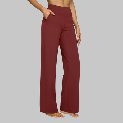 Klara - High-Waist Stretchhose mit Taschen