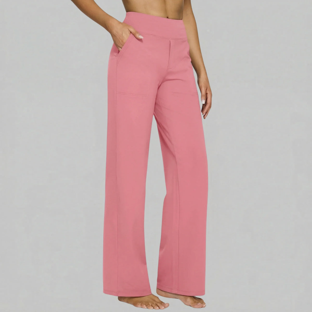 Klara - High-Waist Stretchhose mit Taschen