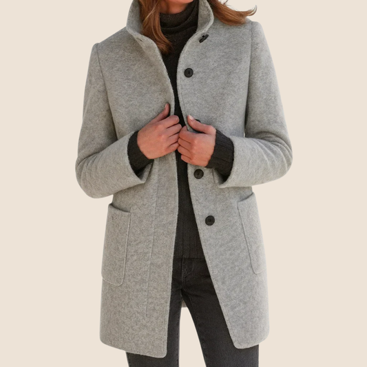 Myrtle - Taillierter Midi-Wollmantel