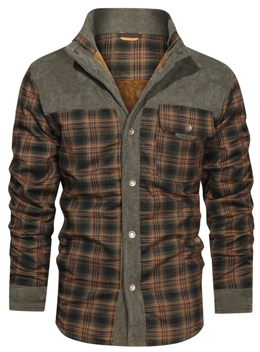 Myles - Gefütterte Karo-Flanelljacke