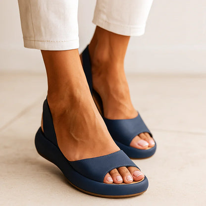 Gena - Slingback-Sandalen mit offener Zehenpartie