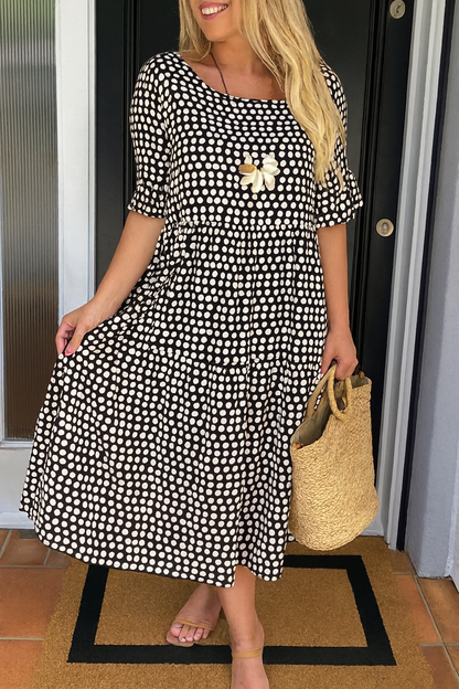 Ramona - Kurzärmliges Midi-Kleid