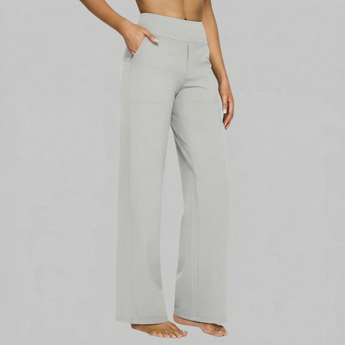 Klara - High-Waist Stretchhose mit Taschen