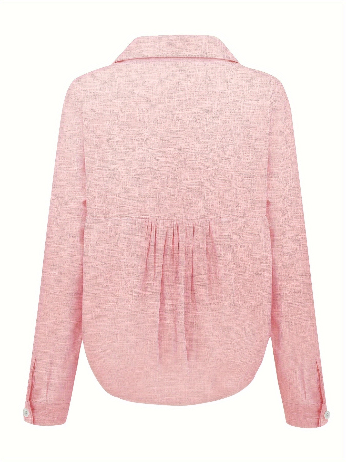 Elowen - Langarm-Reversbluse mit Fransen