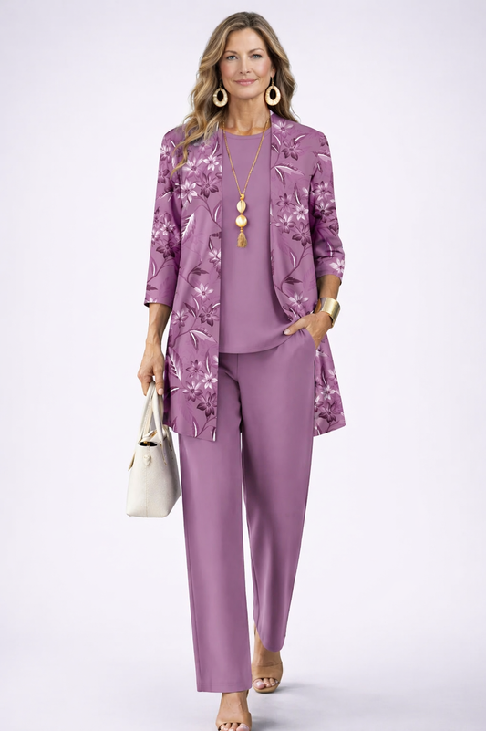 Margot - Florales Drei-Teile-Set