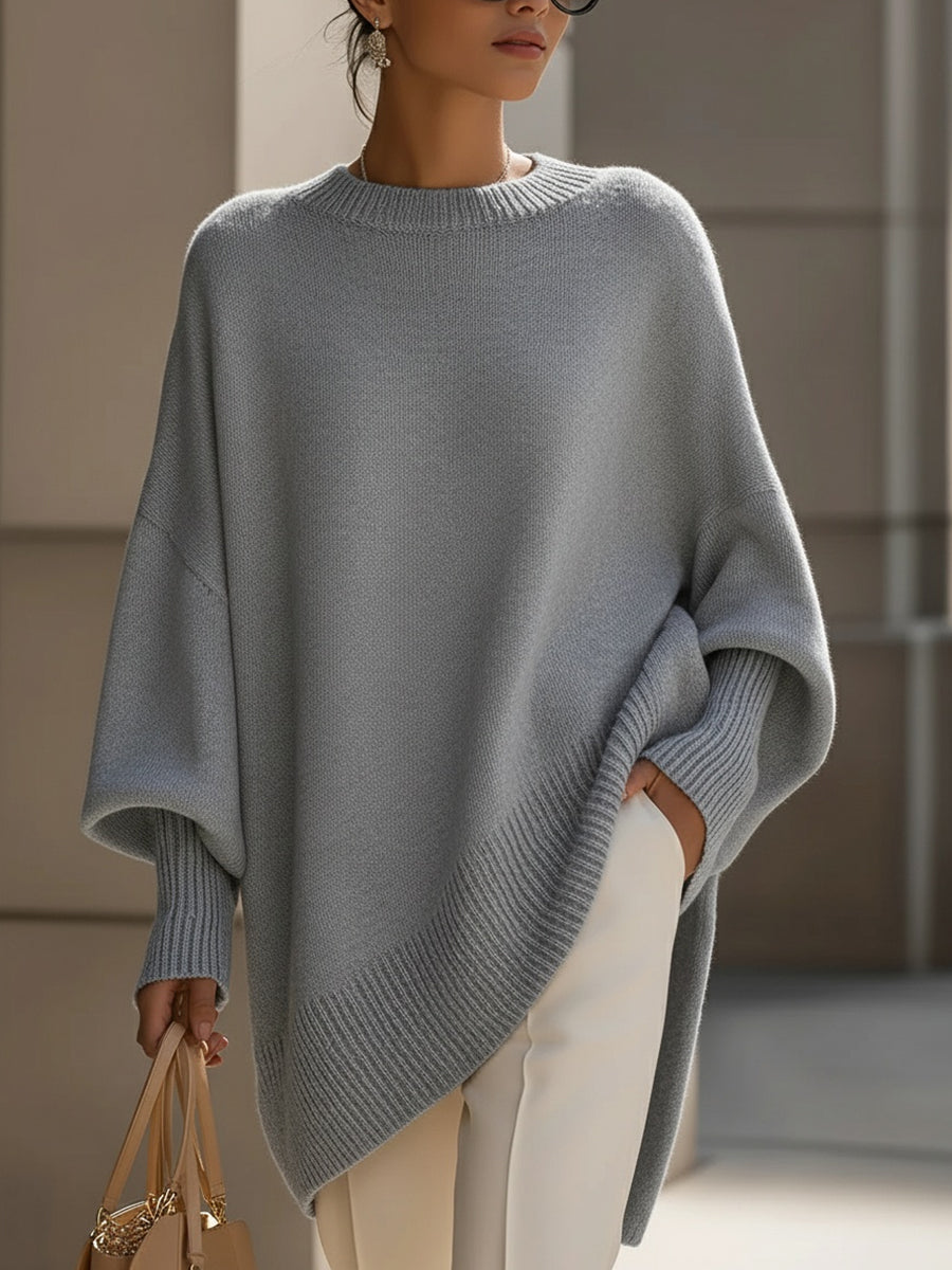 Lucille - Übergroßer Rundhals-Pullover