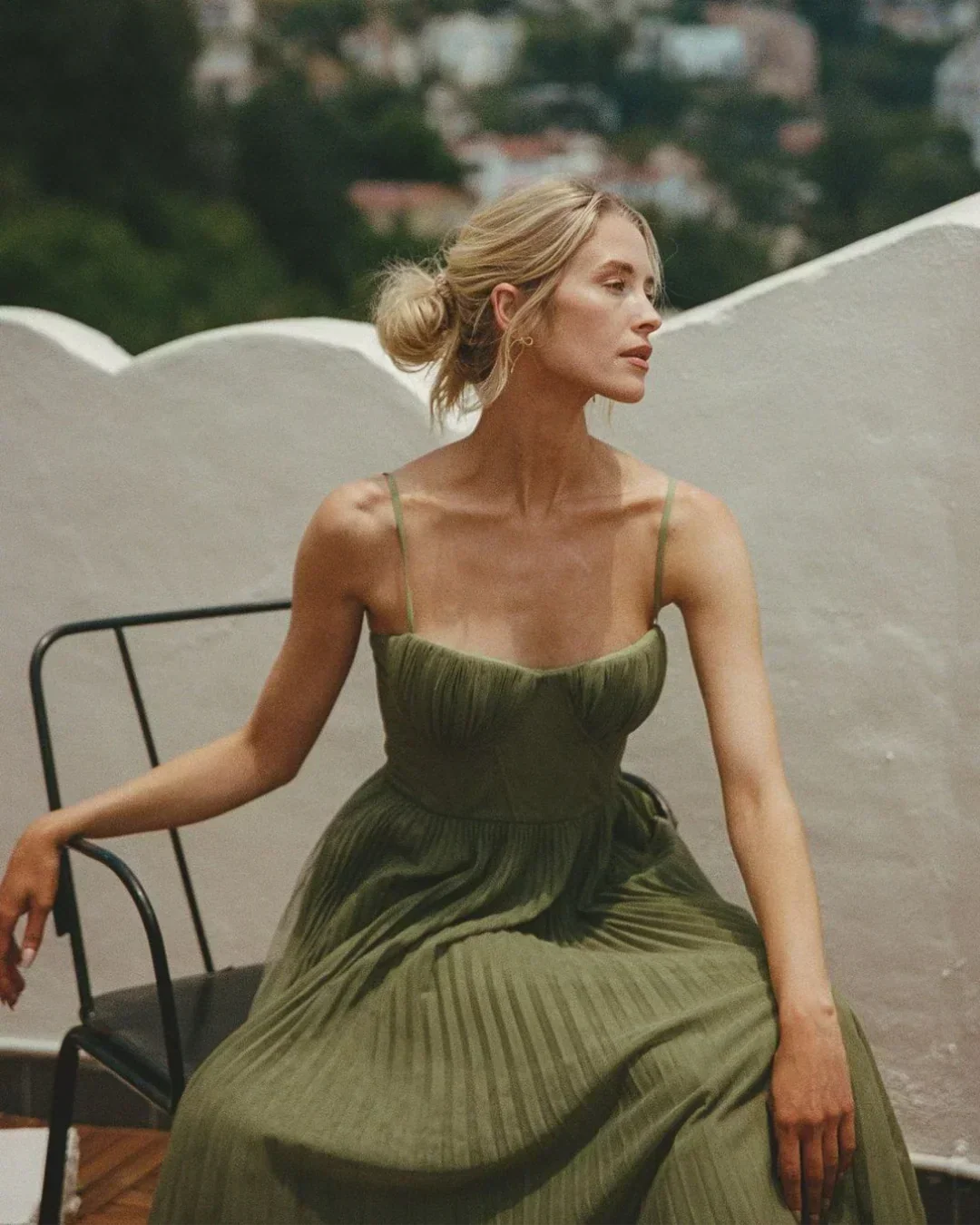 Deann - Strukturiertes Korsagen-Midikleid