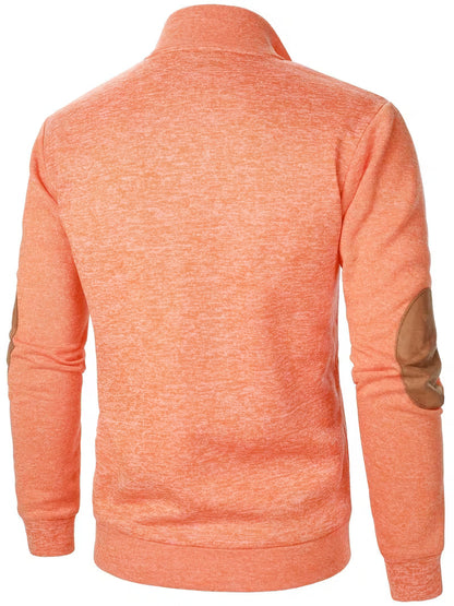 Dennis - Strukturiertes Stehkragen-Sweatshirt