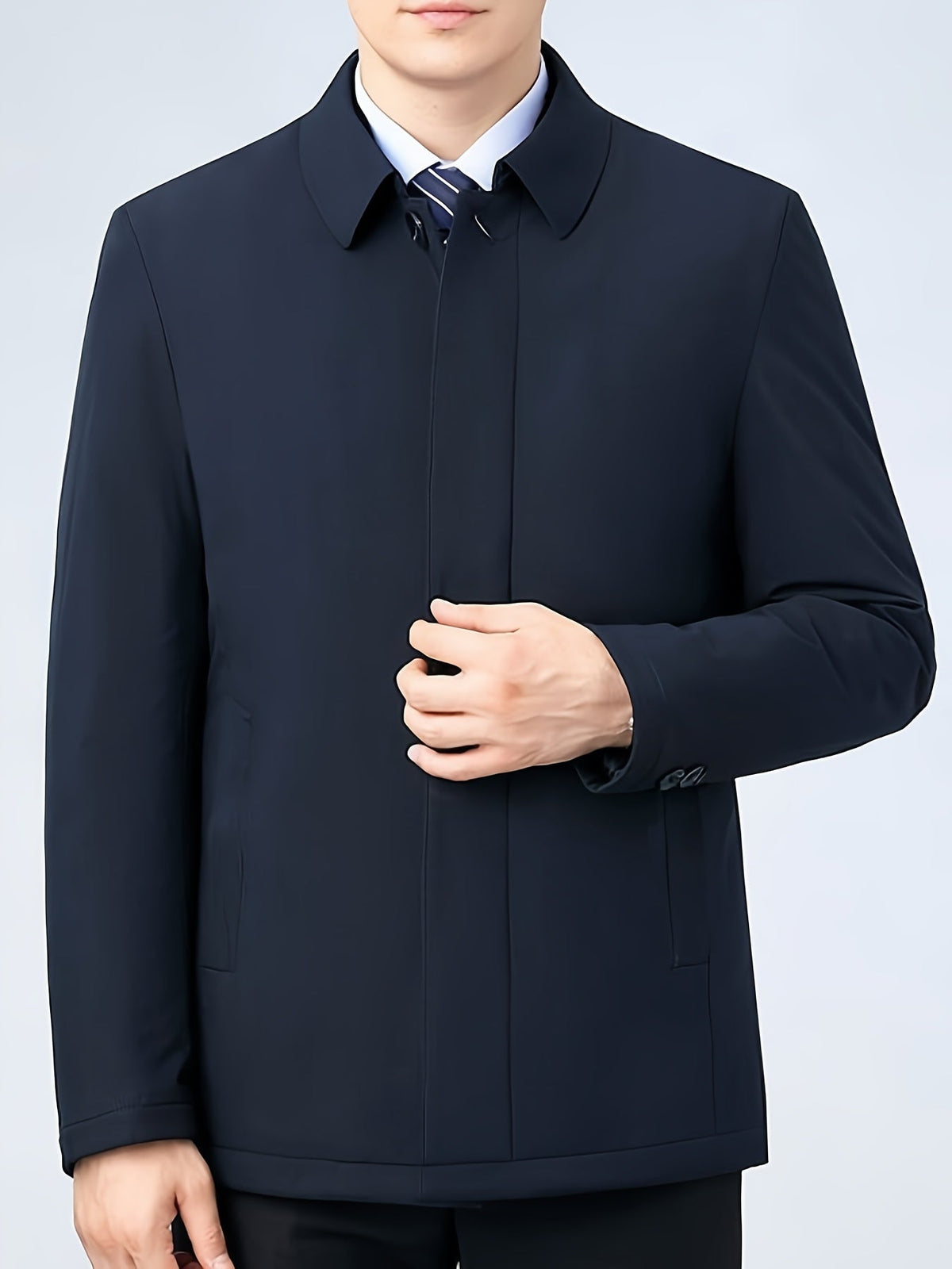 Ravion - Gewebte Herrenjacke mit Revers