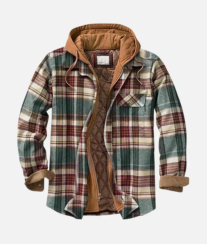 Rovik - Karierte Patchwork-Jacke