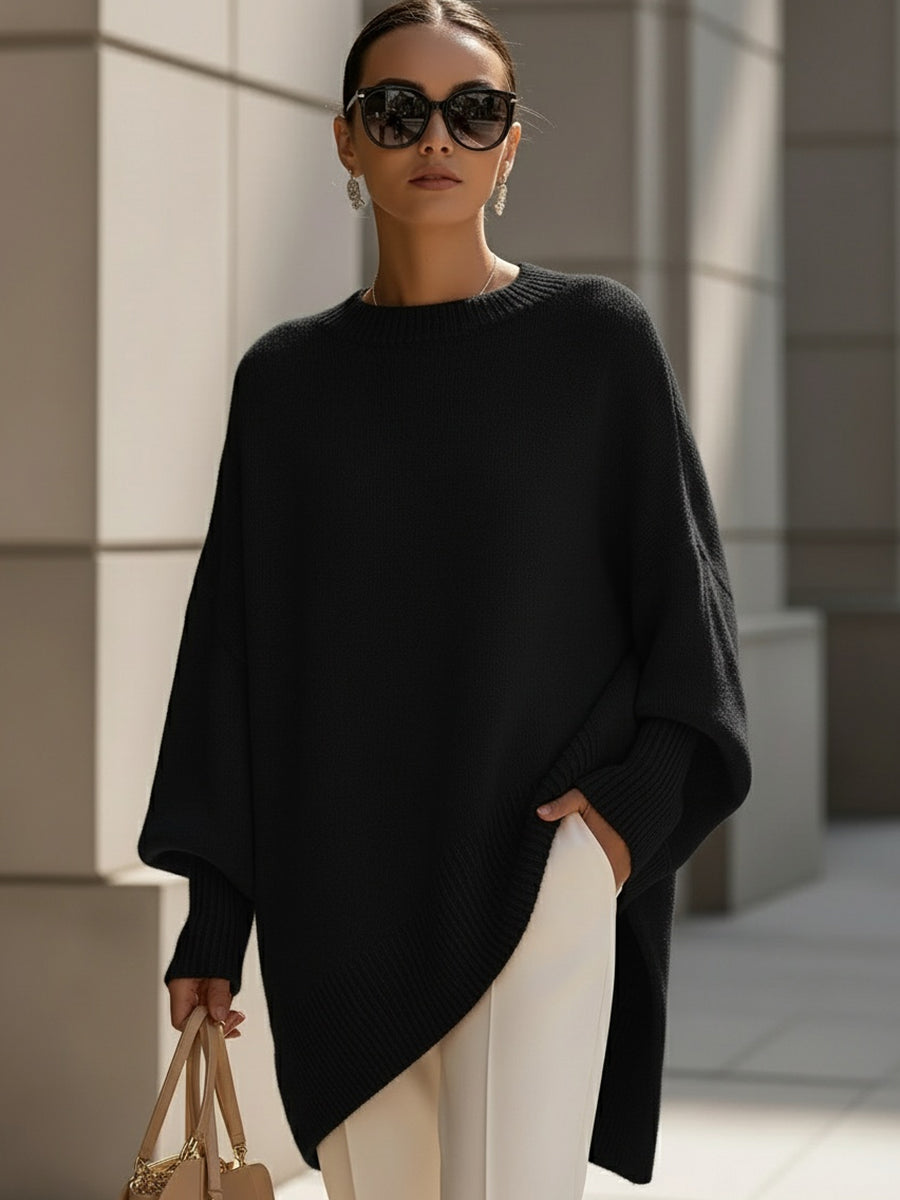 Lucille - Übergroßer Rundhals-Pullover