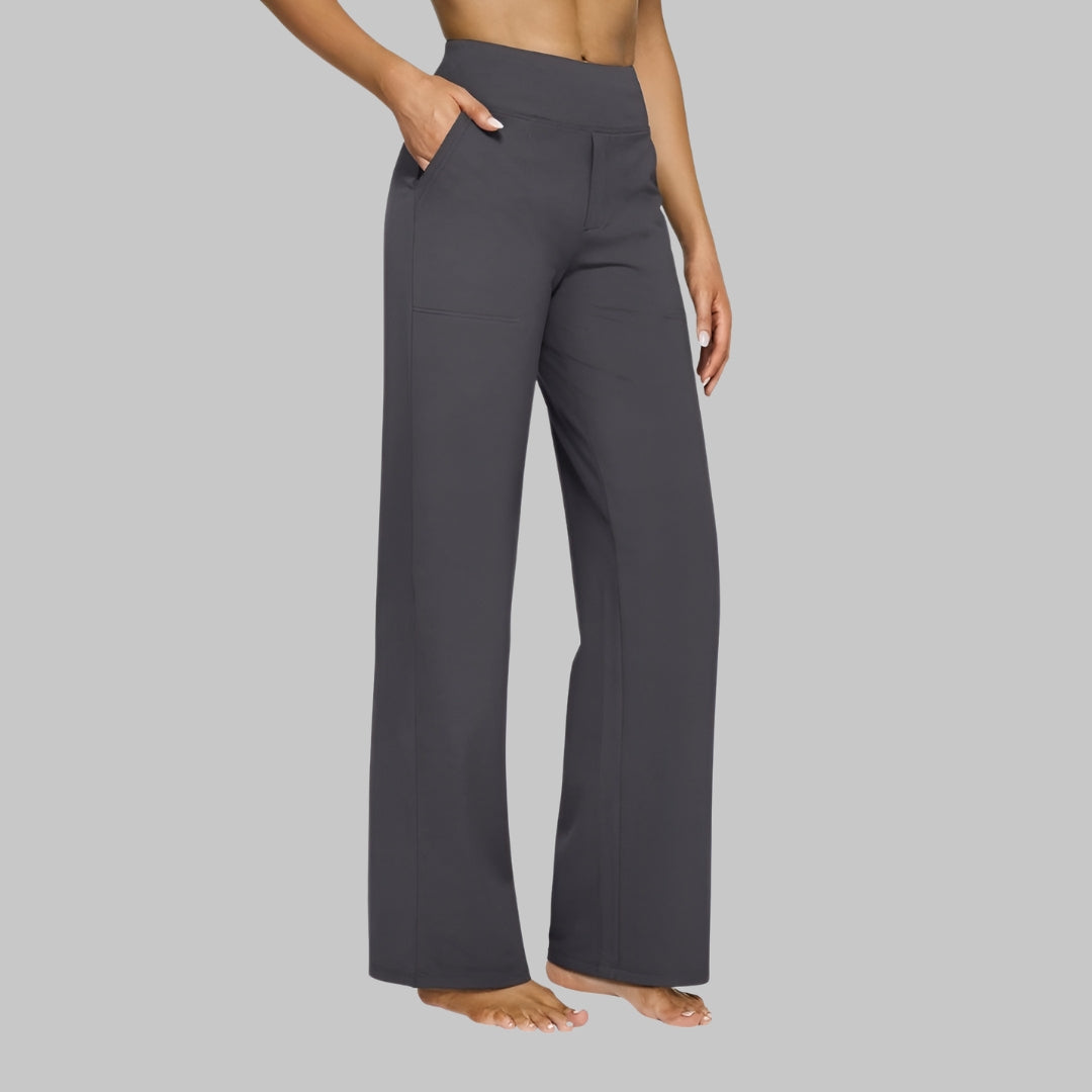 Klara - High-Waist Stretchhose mit Taschen