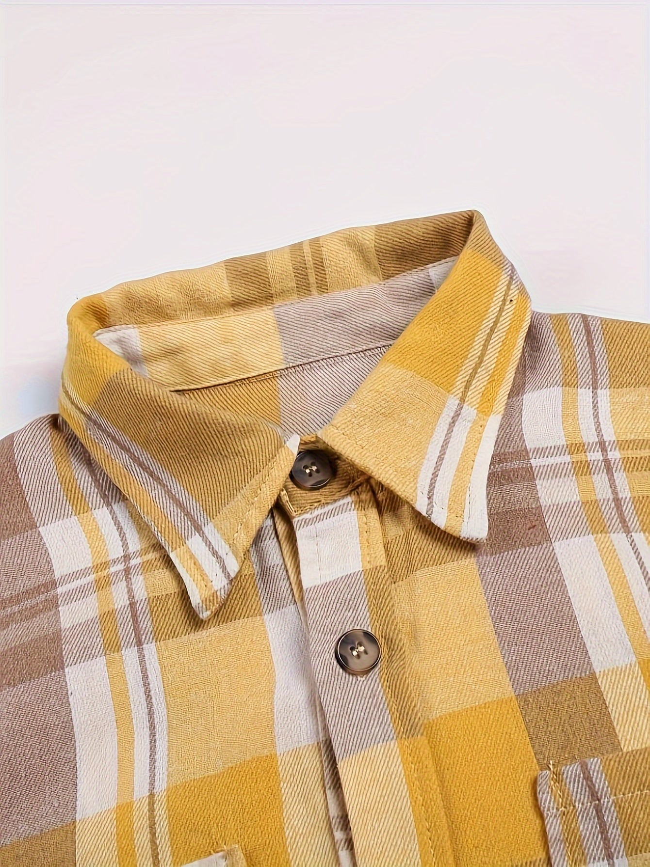 Liora - Gingham Langarmbluse