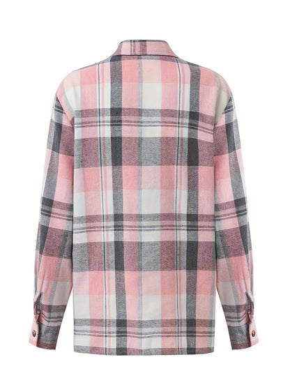 Liora - Gingham Langarmbluse