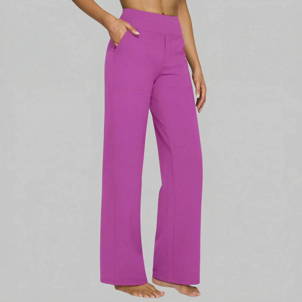 Klara - High-Waist Stretchhose mit Taschen
