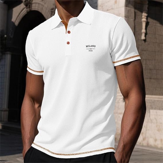 Norden - Strukturiertes Herren-Poloshirt