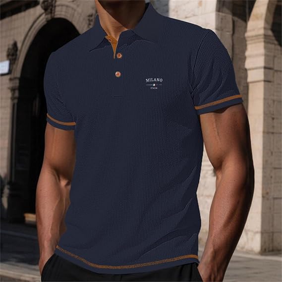 Norden - Strukturiertes Herren-Poloshirt
