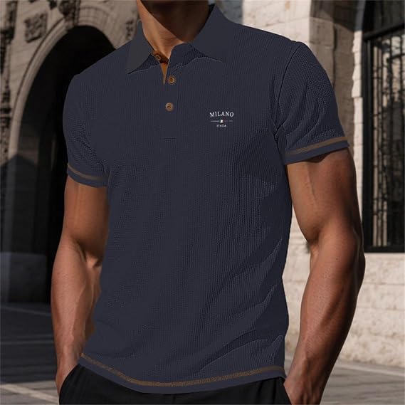 Norden - Strukturiertes Herren-Poloshirt