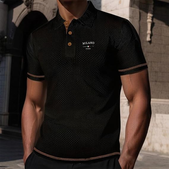 Norden - Strukturiertes Herren-Poloshirt