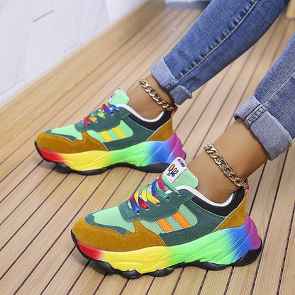 Lunava - Bunter Sneaker mit breiter Spitze