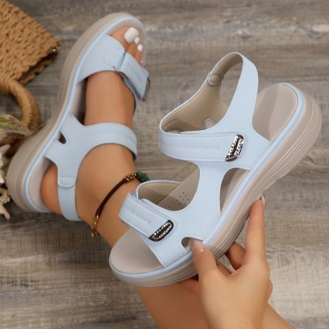 Corvella - Gepolsterte Klettsandalen